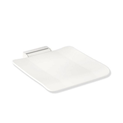 System '900' Mobile  Hinged Shower Seat - Matt White